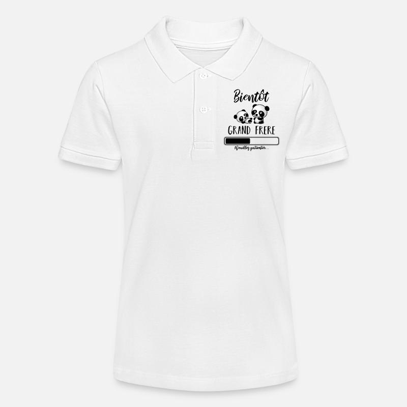 Bientôt grand frère - Polo bio MINI SPRINTER Stanley/Stella Ado - blanc