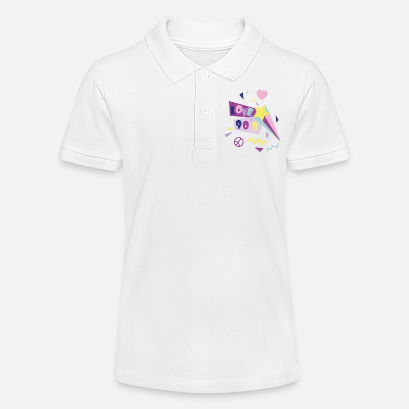 Années 90 - Polo bio MINI SPRINTER Stanley/Stella Ado - blanc