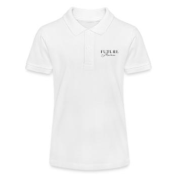Future Mama Shirt – Pregnancy Announcement - Stanley/Stella Teenager Bio-Poloshirt MINI SPRINTER - Weiß - Vorne