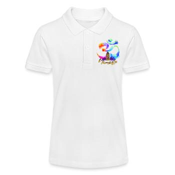 Namaste Bow Iris Buddha - Stanley/Stella Teen Organic Polo Shirt MINI SPRINTER - white - Front
