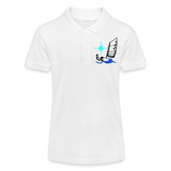 Régate pour enfants de voiliers Optimist Opti - Polo bio MINI SPRINTER Stanley/Stella Ado - blanc - Devant