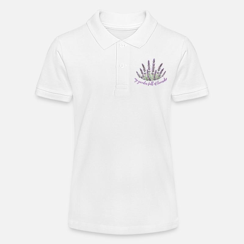 Lavande lavande - Polo bio MINI SPRINTER Stanley/Stella Ado - blanc