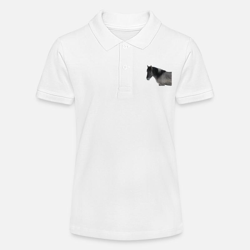 Chevaux T-shirt Cadeau Cavalier - Polo bio MINI SPRINTER Stanley/Stella Ado - blanc