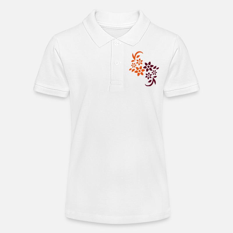 Fleur - Polo bio MINI SPRINTER Stanley/Stella Ado - blanc