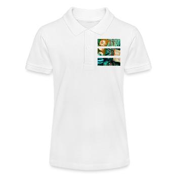 Paysage abstrait aux couleurs vives - Polo bio MINI SPRINTER Stanley/Stella Ado - blanc - Devant