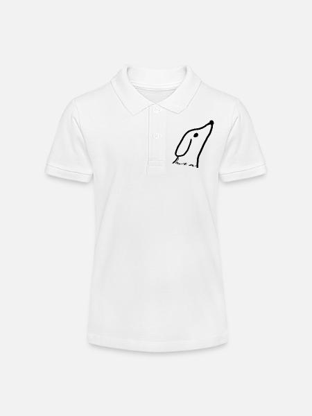 Hund Hundeliebe - Stanley/Stella Teenager Bio-Poloshirt MINI SPRINTER - Weiß