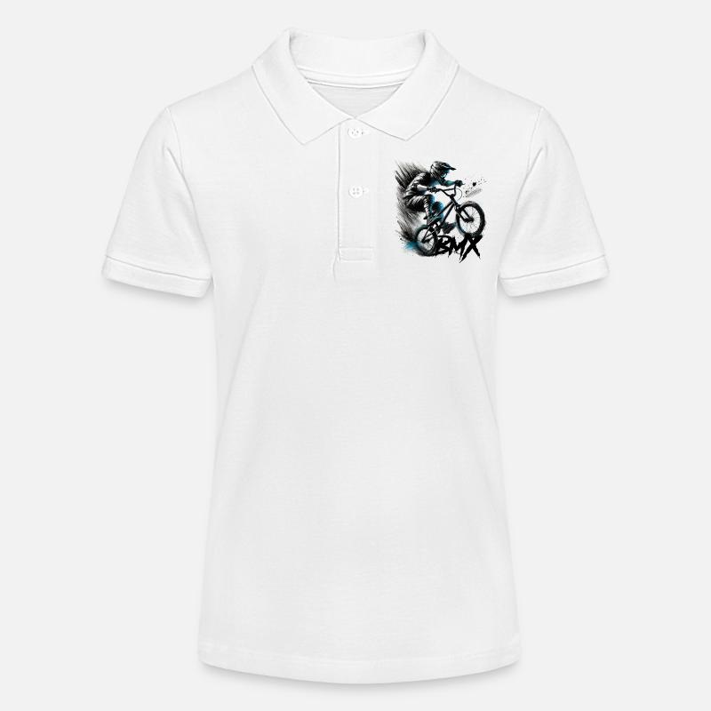 BMX - Polo bio MINI SPRINTER Stanley/Stella Ado - blanc