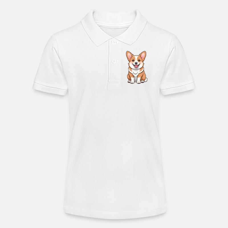 Chien mignon - Polo bio MINI SPRINTER Stanley/Stella Ado - blanc