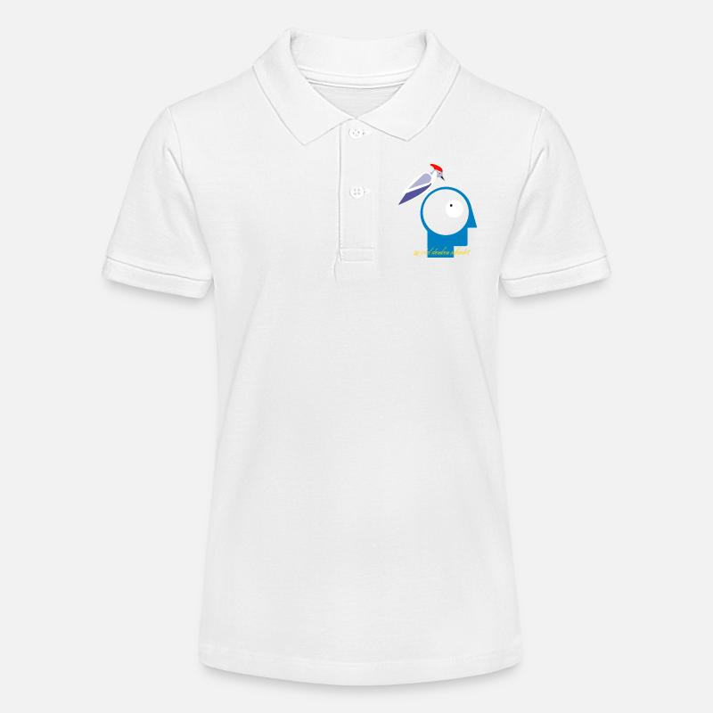 Trop réfléchir est nuisible - Polo bio MINI SPRINTER Stanley/Stella Ado - blanc