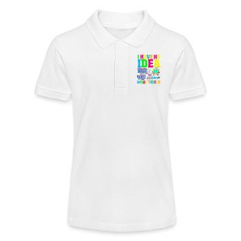Retour rétro au design vintage des années 80 - Polo bio MINI SPRINTER Stanley/Stella Ado - blanc - Devant