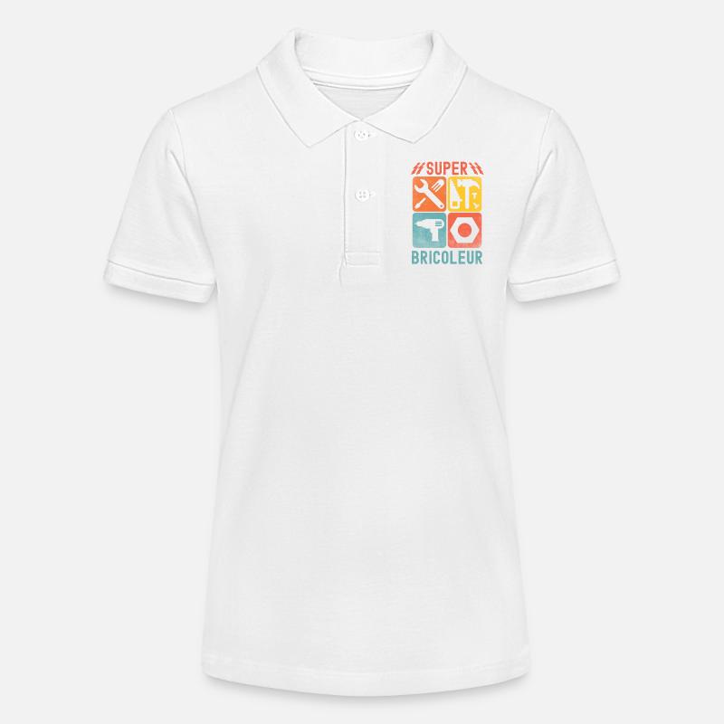 Super bricoleur - Polo bio MINI SPRINTER Stanley/Stella Ado - blanc