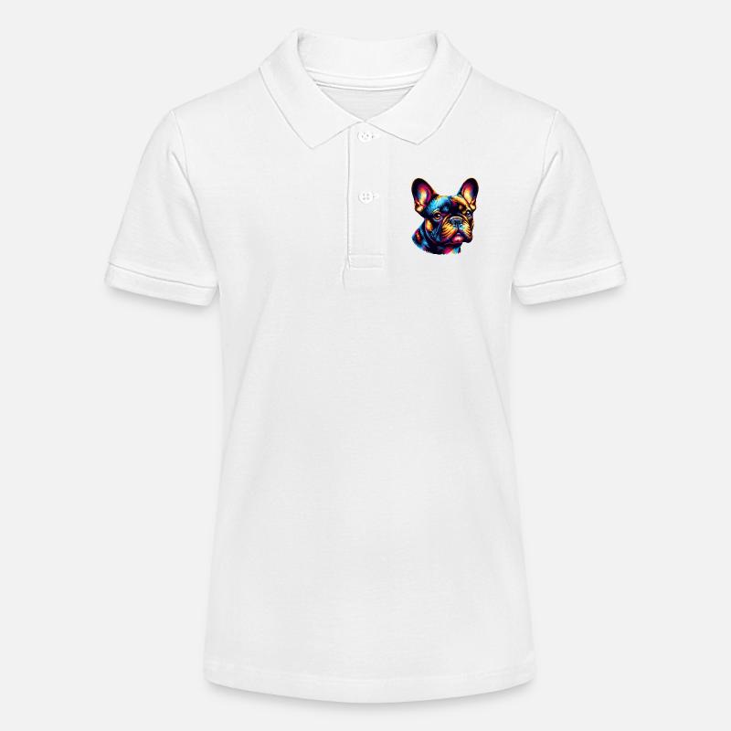 Bouledogue français - Polo bio MINI SPRINTER Stanley/Stella Ado - blanc