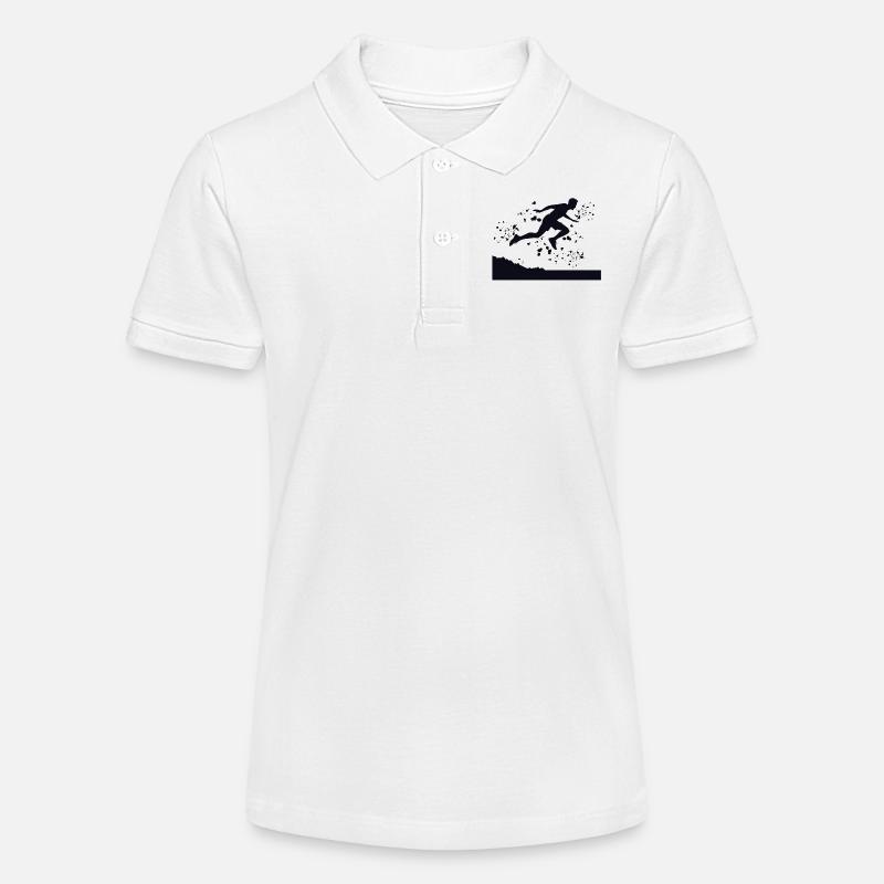 Trail Runner Cross Trail Mountain Runner - Polo bio MINI SPRINTER Stanley/Stella Ado - blanc