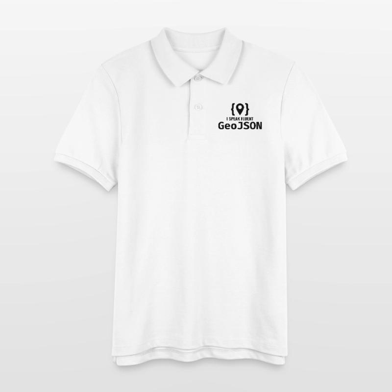 GeoJSON Developer Coder Programmer GIS Mapping Stanley/Stella Teen Organic Polo Shirt MINI SPRINTER