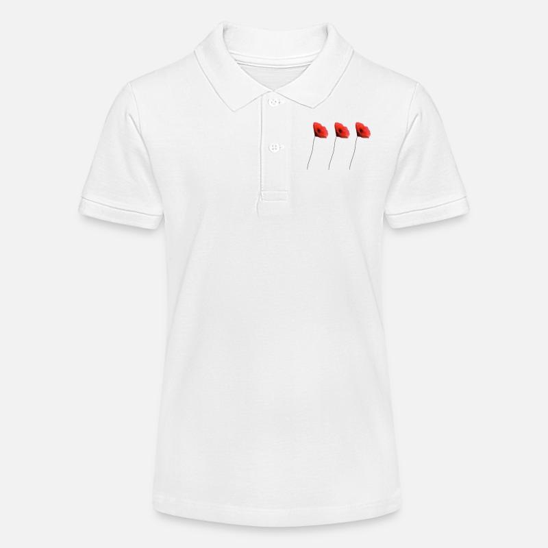 coquelicot - Polo bio MINI SPRINTER Stanley/Stella Ado - blanc