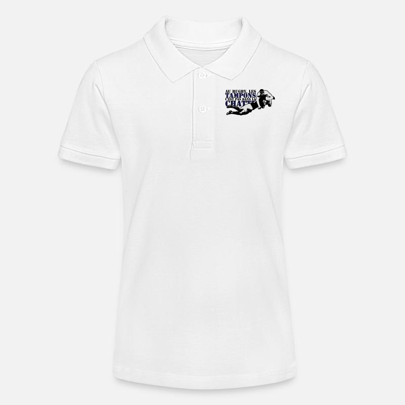 Humour Rugby - Polo bio MINI SPRINTER Stanley/Stella Ado - blanc