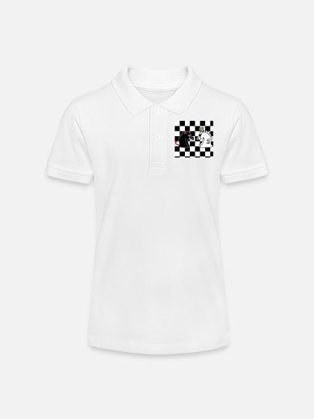 Schach - Stanley/Stella Teenager Bio-Poloshirt MINI SPRINTER - Weiß
