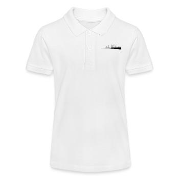 Hamburger Hafenskizze - Stanley/Stella Teenager Bio-Poloshirt MINI SPRINTER - Weiß - Vorne