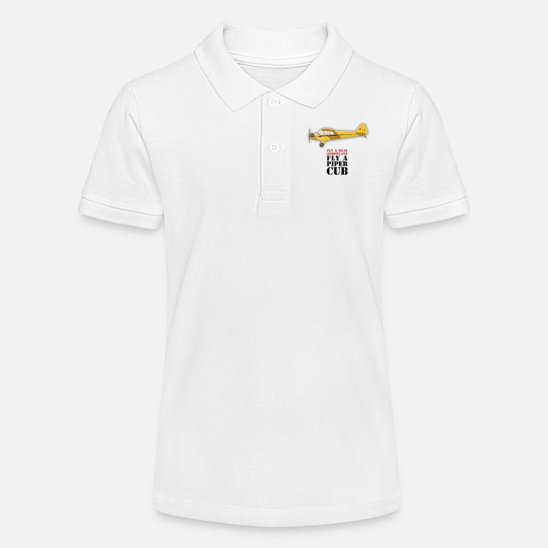 Piper Cub - Polo bio MINI SPRINTER Stanley/Stella Ado - blanc