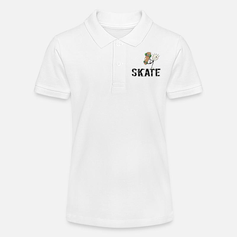 skate! patin! - Polo bio MINI SPRINTER Stanley/Stella Ado - blanc