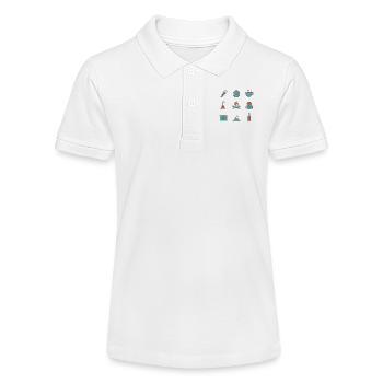 Wanderlust - Stanley/Stella Teenager Bio-Poloshirt MINI SPRINTER - Weiß - Vorne