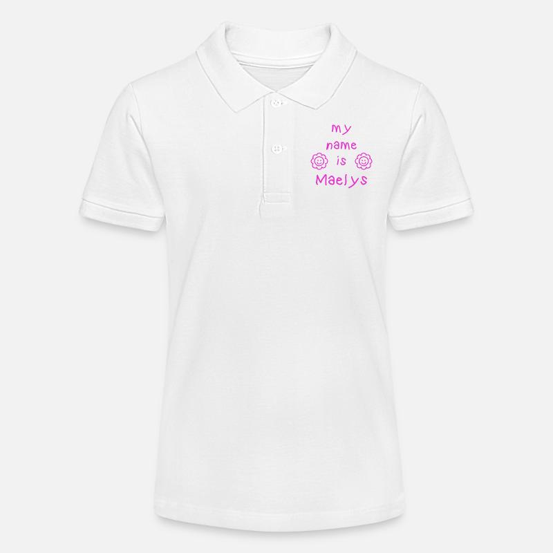 MAELYS MY NAME IS - Polo bio MINI SPRINTER Stanley/Stella Ado - blanc