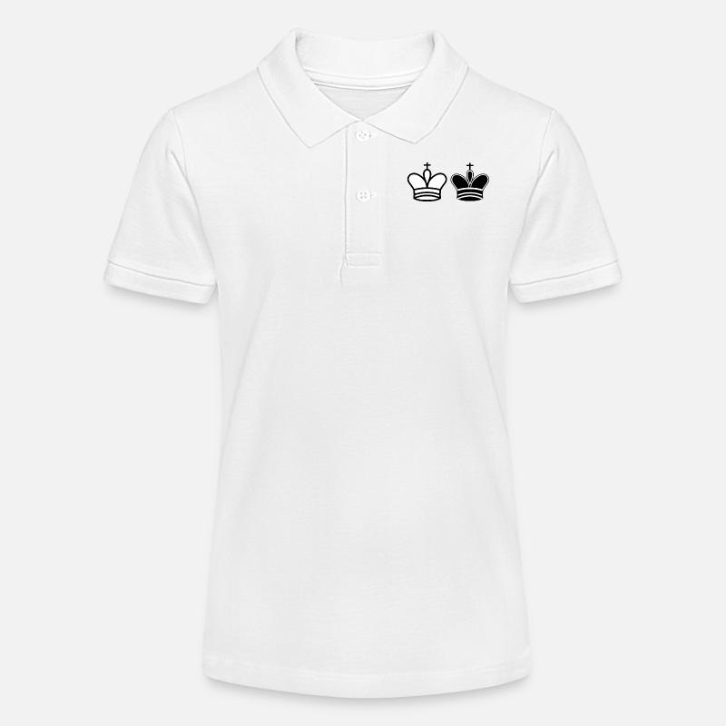 roi d'échecs - Polo bio MINI SPRINTER Stanley/Stella Ado - blanc