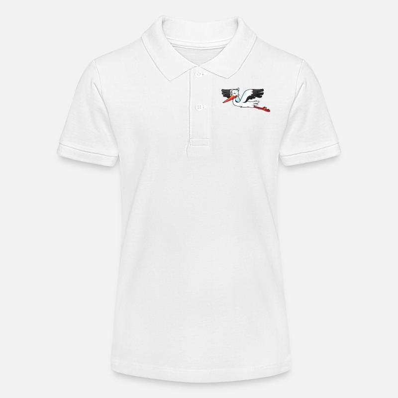 cigogne - Polo bio MINI SPRINTER Stanley/Stella Ado - blanc