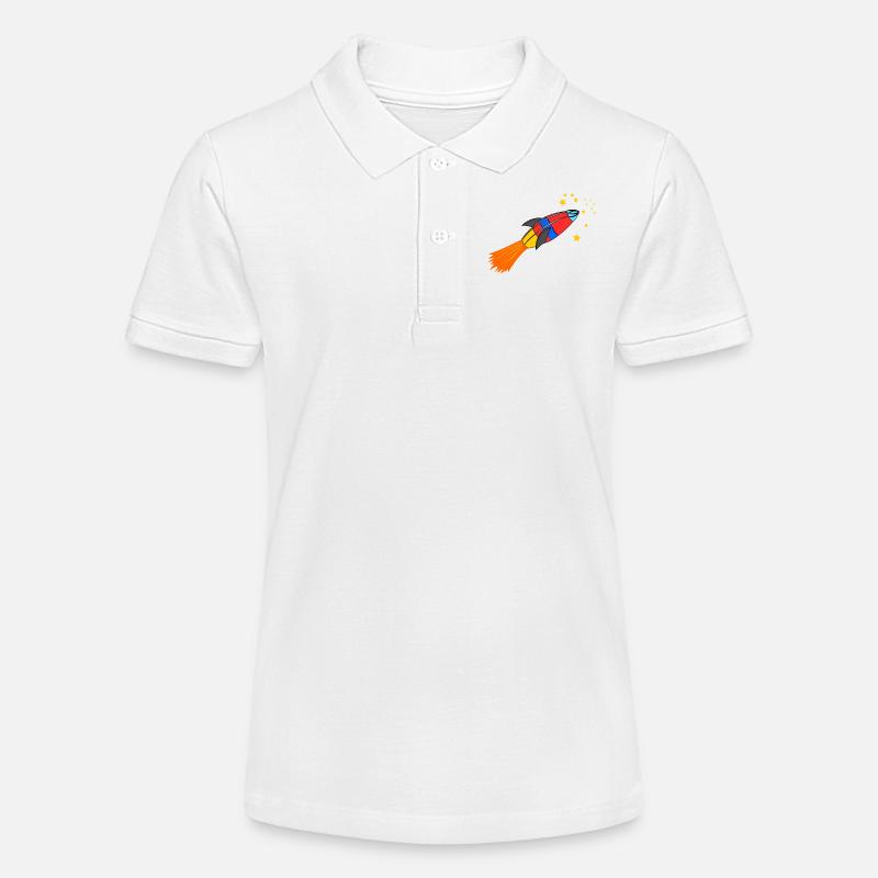 fusée - Polo bio MINI SPRINTER Stanley/Stella Ado - blanc