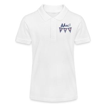Ahoi, mer, maritime, drapeau - Polo bio MINI SPRINTER Stanley/Stella Ado - blanc - Devant