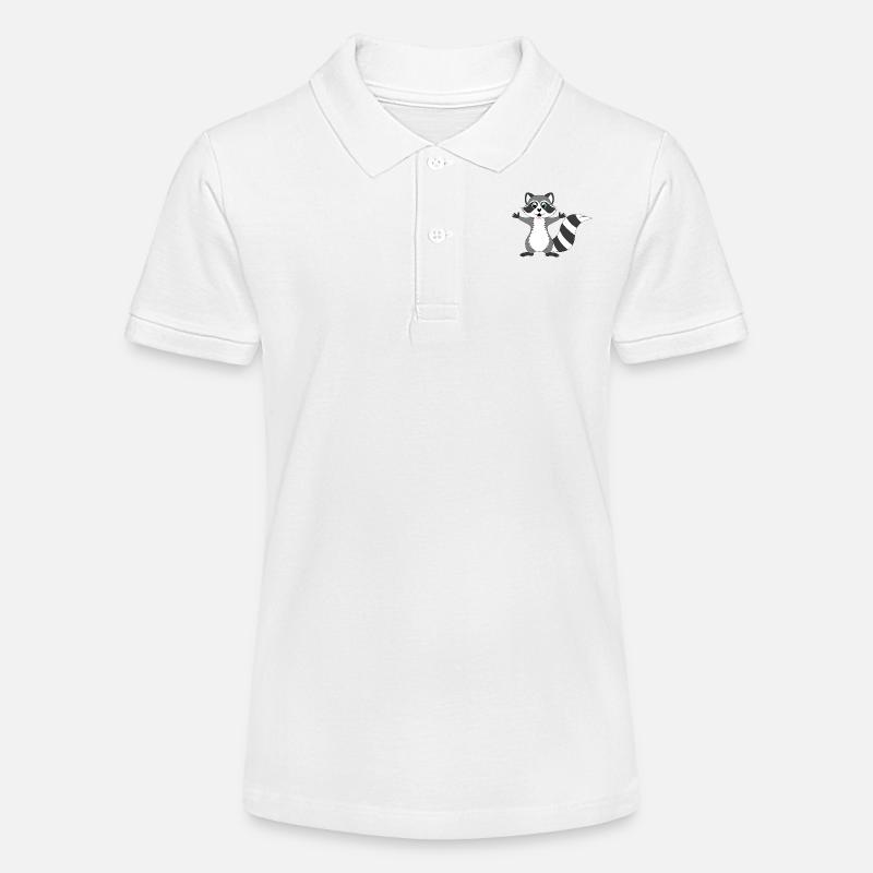 raton laveur - Polo bio MINI SPRINTER Stanley/Stella Ado - blanc