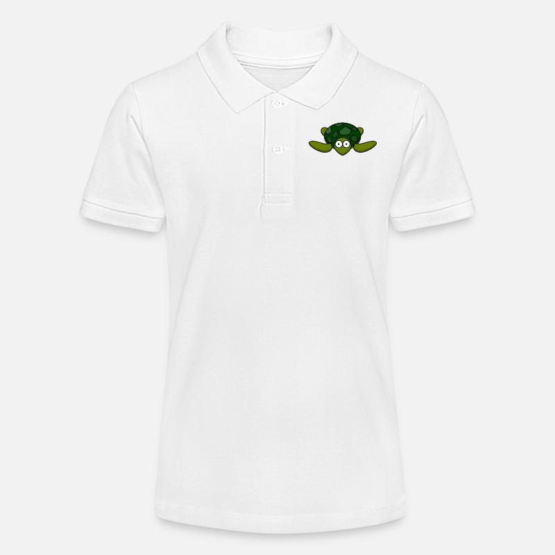 tortue douce! - Polo bio MINI SPRINTER Stanley/Stella Ado - blanc