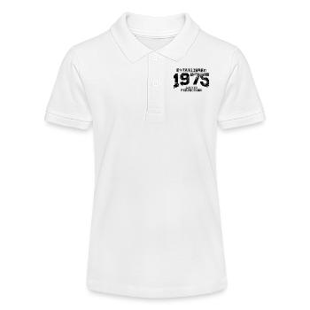 established 1975 - aged to perfection - Stanley/Stella Teenager Bio-Poloshirt MINI SPRINTER - Weiß - Vorne