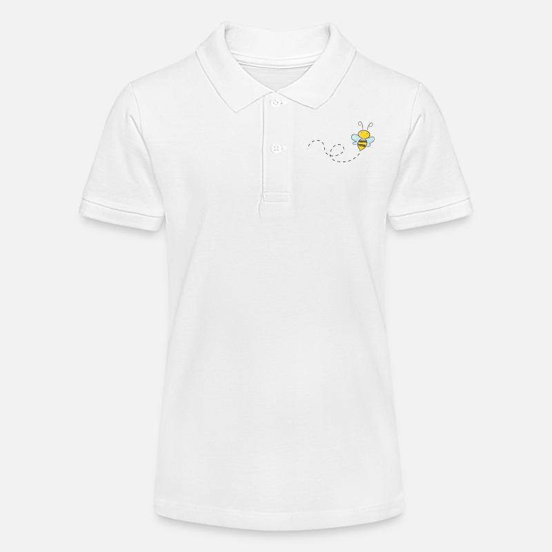 Abeille pour les enfants - Polo bio MINI SPRINTER Stanley/Stella Ado - blanc