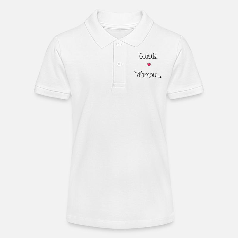 GUEULE D'AMOUR - Polo bio MINI SPRINTER Stanley/Stella Ado - blanc