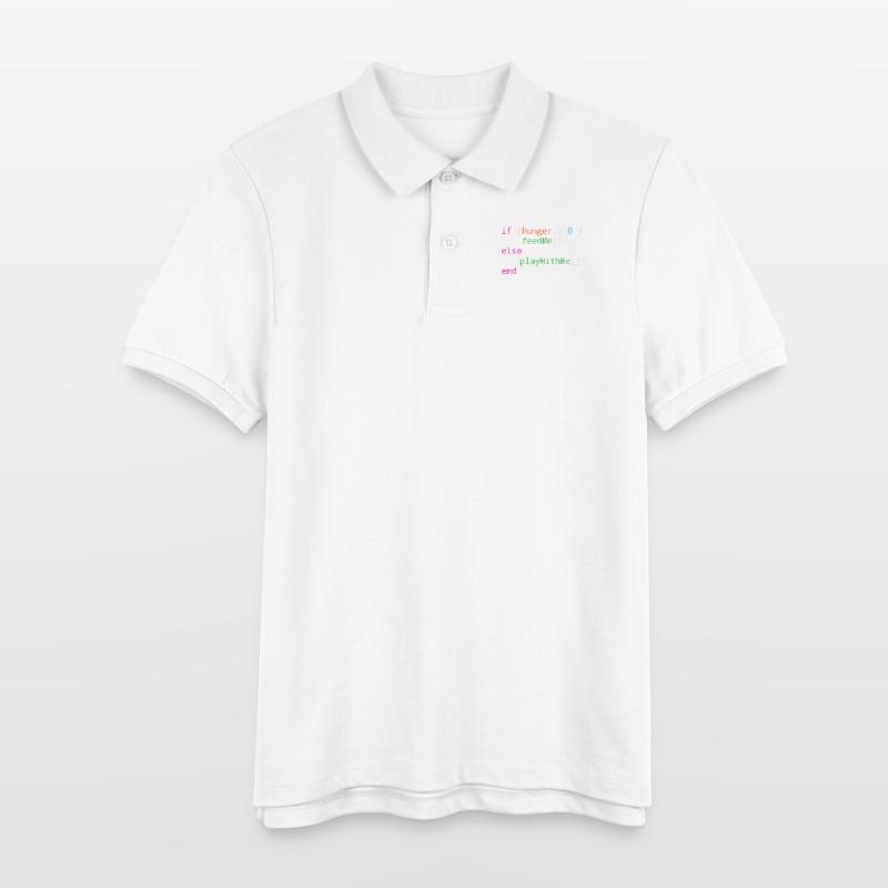 Programmierer Quellcode Hunger oder Spielen Stanley/Stella Teenager Bio-Poloshirt MINI SPRINTER