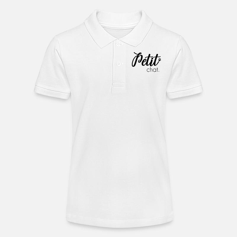 Petit chat - Polo bio MINI SPRINTER Stanley/Stella Ado - blanc