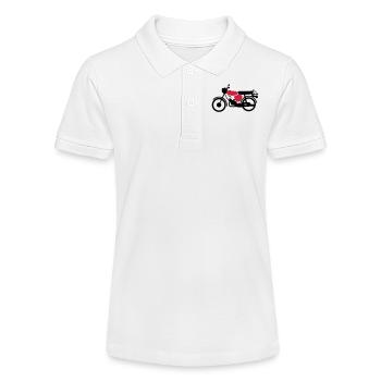 Fahrzeug - Simson S51 - Stanley/Stella Teenager Bio-Poloshirt MINI SPRINTER - Weiß - Vorne