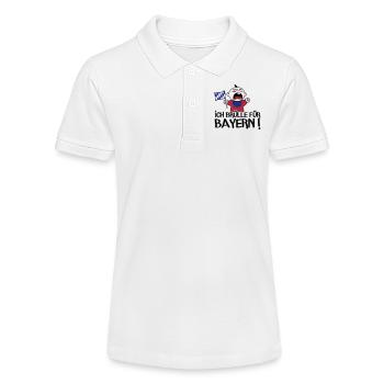Ich brülle für Bayern! - Stanley/Stella Teenager Bio-Poloshirt MINI SPRINTER - Weiß - Vorne
