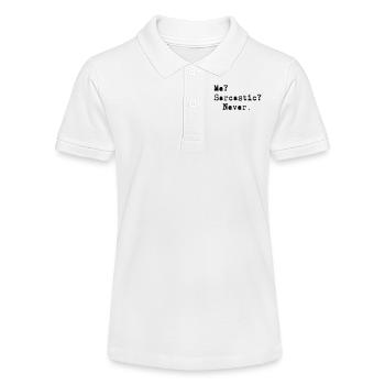 Me? Sarcastic? - Never. - Polo bio MINI SPRINTER Stanley/Stella Ado - blanc - Devant