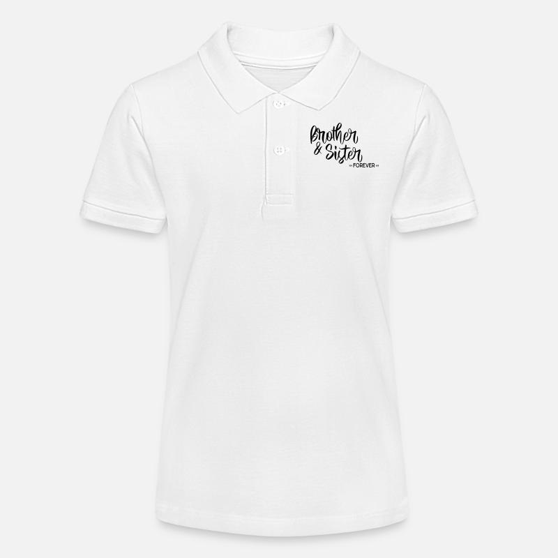 frère et soeur - Polo bio MINI SPRINTER Stanley/Stella Ado - blanc