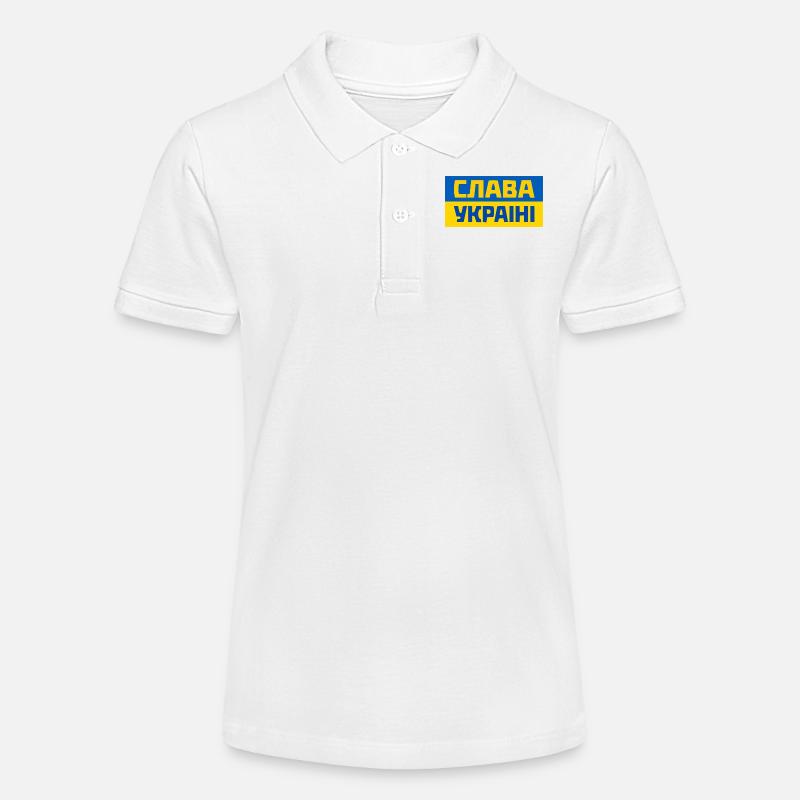 Ukraine - Polo bio MINI SPRINTER Stanley/Stella Ado - blanc