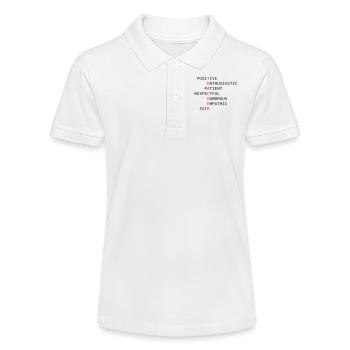 Lehrer - Stanley/Stella Teenager Bio-Poloshirt MINI SPRINTER - Weiß - Vorne