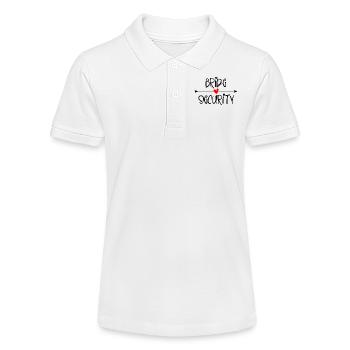 Bride Security - Stanley/Stella Teen Organic Polo Shirt MINI SPRINTER - white - Front