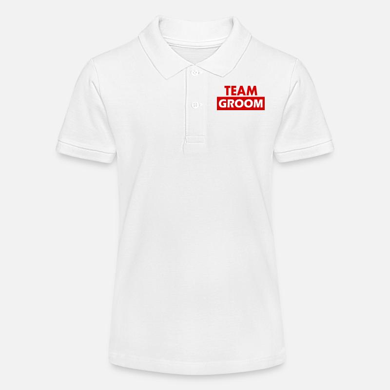 Team groom - Polo bio MINI SPRINTER Stanley/Stella Ado - blanc