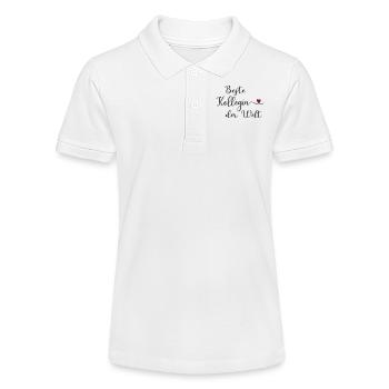 Beste Kollegin der Welt - Stanley/Stella Teenager Bio-Poloshirt MINI SPRINTER - Weiß - Vorne