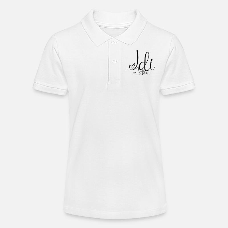 Idi Noir - Polo bio MINI SPRINTER Stanley/Stella Ado - blanc