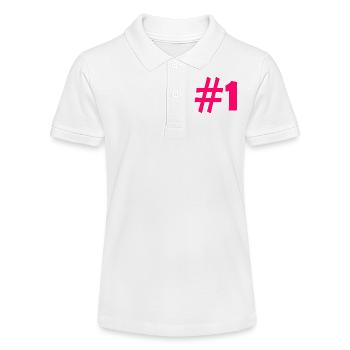 #1 - Stanley/Stella Teen Organic Polo Shirt MINI SPRINTER - white - Front