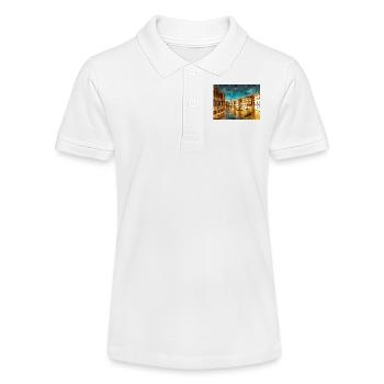 Grand Canal at the Rialto Bridge - Stanley/Stella Teen Organic Polo Shirt MINI SPRINTER - white - Front