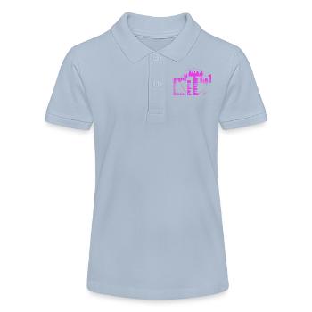 Skyline, Stadt - lila Version - Stanley/Stella Teenager Bio-Poloshirt MINI SPRINTER - Rot - Vorne